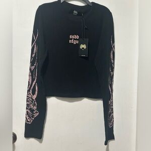 NWT Darc Sport SHE Finite Flame Baby Tee L